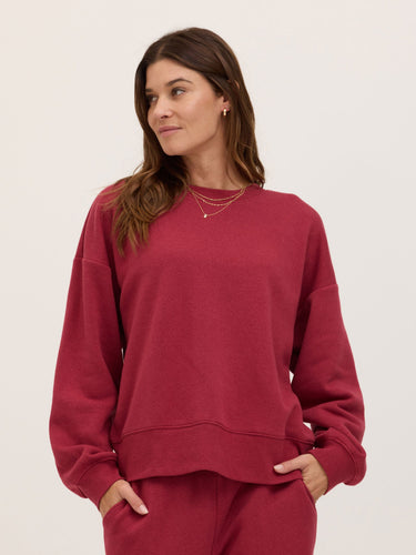 Blaise Triblend Fleece Pullover Womens Outerwear Sweatshirt Threads 4 Thought 