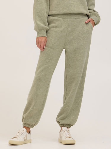 Jayla Triblend Fleece Relaxed Fit Jogger Womens Bottoms Sweatpants Threads 4 Thought 