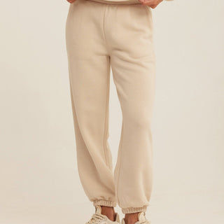 Jayla Triblend Fleece Relaxed Fit Jogger Womens Bottoms Sweatpants Threads 4 Thought 