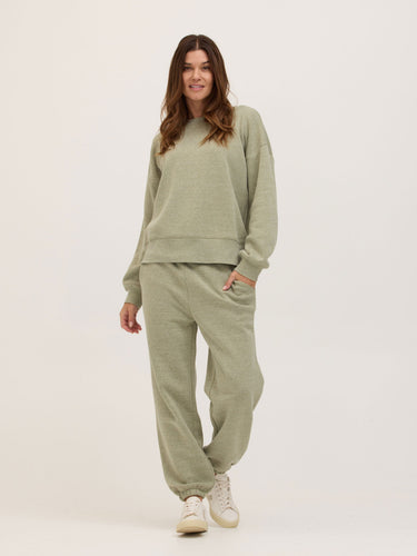 Jayla Triblend Fleece Relaxed Fit Jogger Womens Bottoms Sweatpants Threads 4 Thought 