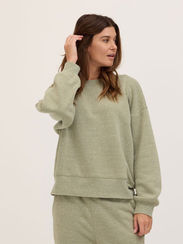 Blaise Triblend Fleece Pullover Womens Outerwear Sweatshirt Threads 4 Thought 
