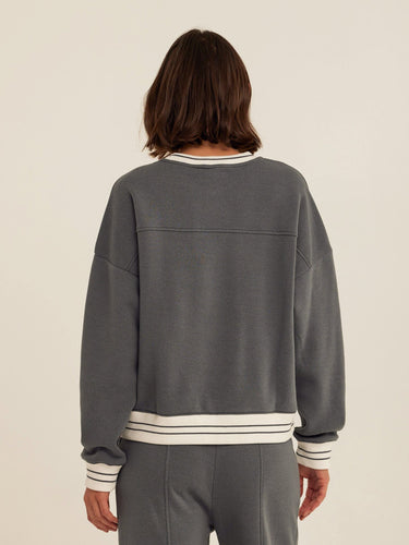 Jahmeera Triblend Fleece Collegiate Pullover Womens Outerwear Sweatshirt Threads 4 Thought 
