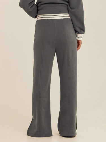 Bellona Triblend Fleece Collegiate Wide Leg Pant Womens Bottoms Sweatpants Threads 4 Thought 
