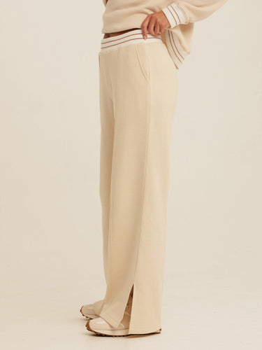 Bellona Triblend Fleece Collegiate Wide Leg Pant Womens Bottoms Sweatpants Threads 4 Thought 