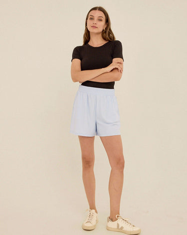 Phaedra Stretch Seersucker Short Womens Bottoms Shorts Threads 4 Thought 