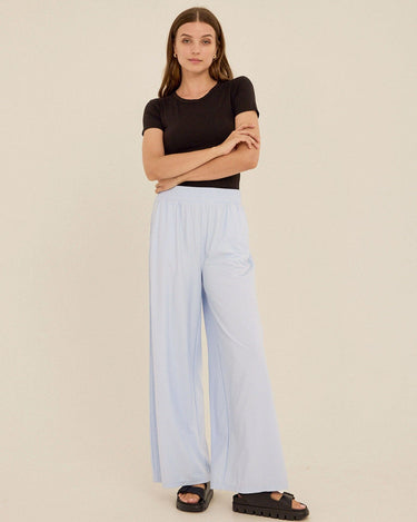 Phaedra Stretch Seersucker Wide Leg Pant Womens Bottoms Pants Threads 4 Thought 
