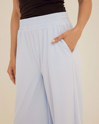 Phaedra Stretch Seersucker Wide Leg Pant Womens Bottoms Pants Threads 4 Thought 