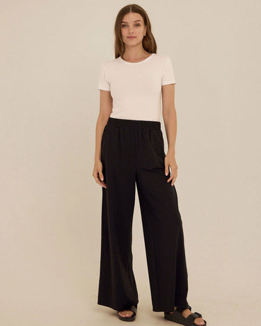 Phaedra Stretch Seersucker Wide Leg Pant Womens Bottoms Pants Threads 4 Thought 