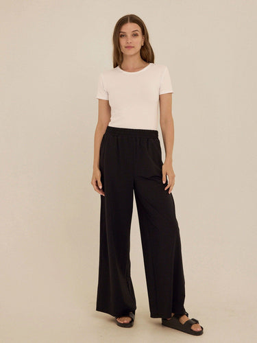 Phaedra Stretch Seersucker Wide Leg Pant Womens Bottoms Pants Threads 4 Thought 