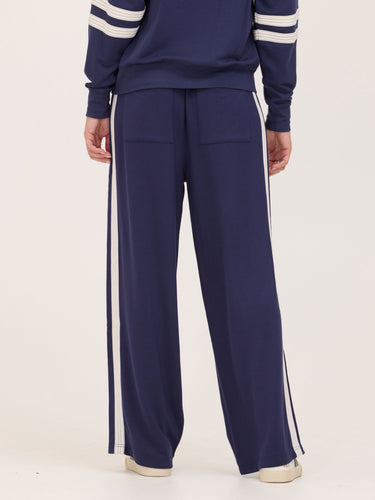 Deanna Feather Fleece Colorblock Stripe Detail Pant Womens Bottoms Sweatpants Threads 4 Thought 