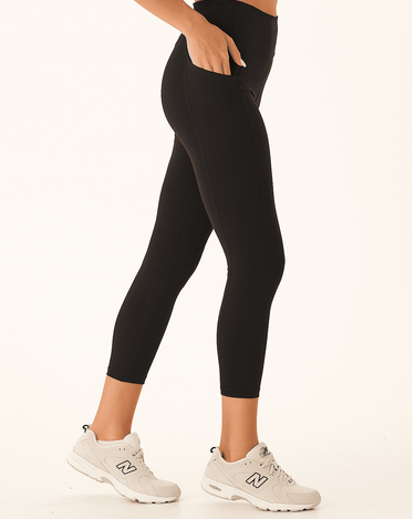 Monica Pocket High Rise 7/8 Legging 24" Womens Bottoms Leggings Threads 4 Thought 