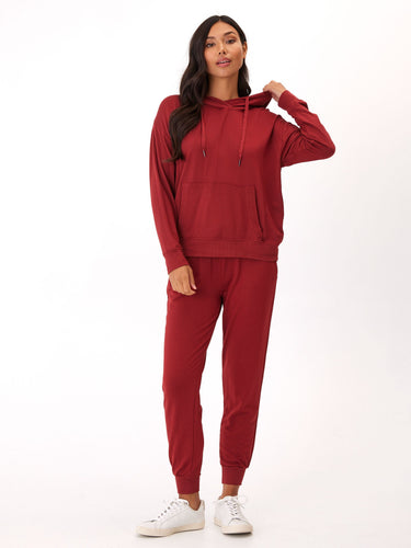 Madge Feather Fleece Pullover Hoodie Womens Outerwear Sweatshirt Threads 4 Thought 