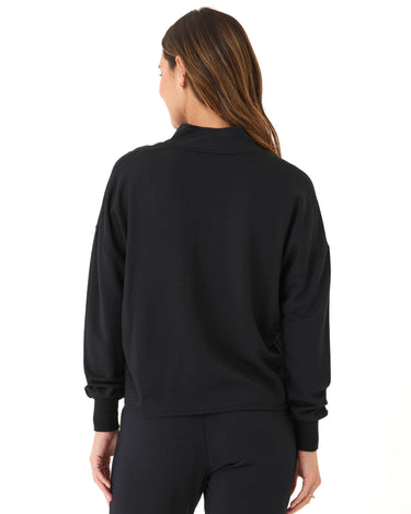 Florynce Feather Fleece Mock Neck Pullover Womens Outerwear Sweatshirt Threads 4 Thought 