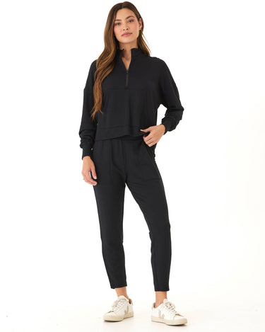 Florynce Feather Fleece Mock Neck Pullover Womens Outerwear Sweatshirt Threads 4 Thought 