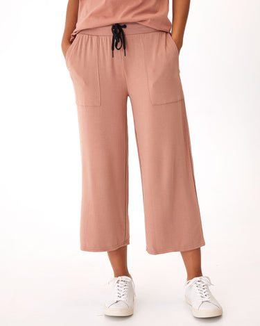 Carrie Feather Fleece Wide Leg Crop Pant 22 – Threads 4 Thought