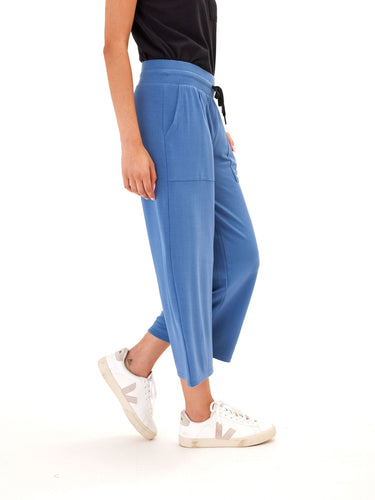 Carrie Feather Fleece Wide Leg Crop Pant 22" Womens Bottoms Pants Threads 4 Thought 