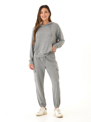 Margot Feather Fleece Cargo Jogger Womens Bottoms Sweatpants Threads 4 Thought 