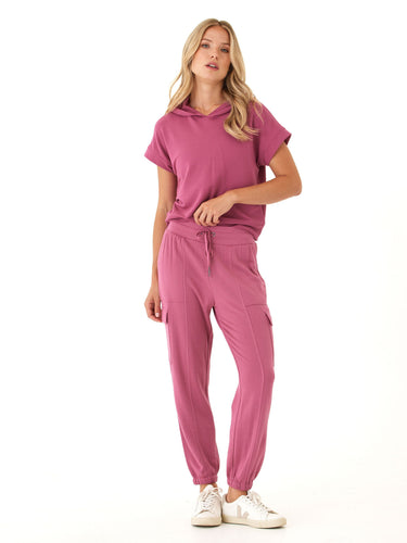 Margot Feather Fleece Cargo Jogger Womens Bottoms Sweatpants Threads 4 Thought 