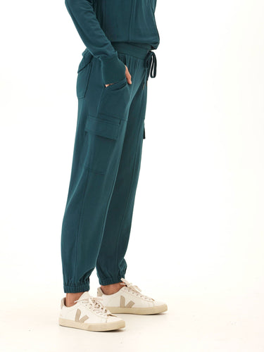 Margot Feather Fleece Cargo Jogger Womens Bottoms Sweatpants Threads 4 Thought