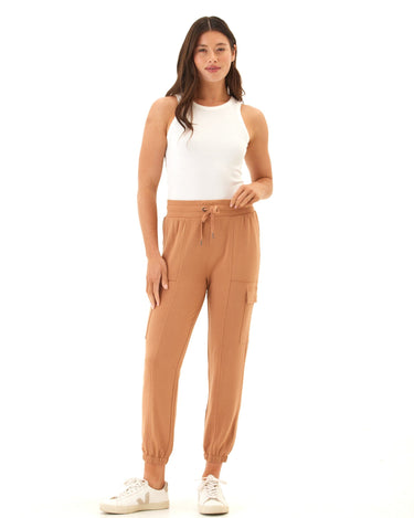 Margot Feather Fleece Cargo Jogger Womens Bottoms Sweatpants Threads 4 Thought 