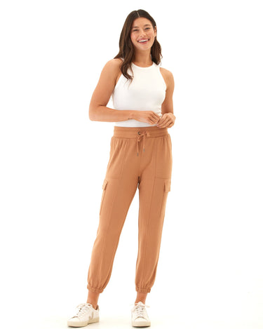 Margot Feather Fleece Cargo Jogger Womens Bottoms Sweatpants Threads 4 Thought 