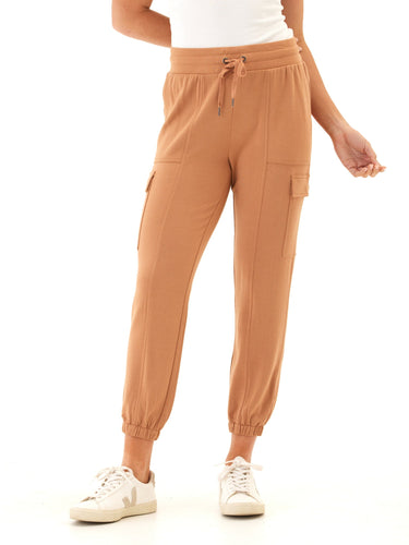 Margot Feather Fleece Cargo Jogger Womens Bottoms Sweatpants Threads 4 Thought 