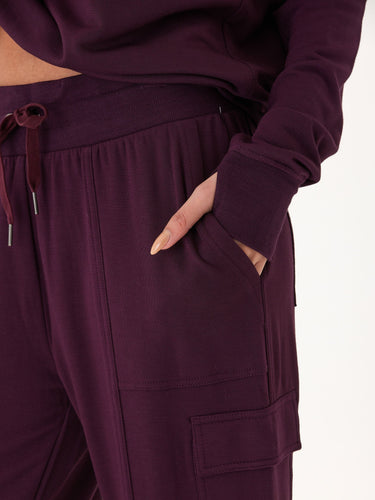 Margot Feather Fleece Cargo Jogger Womens Bottoms Sweatpants Threads 4 Thought