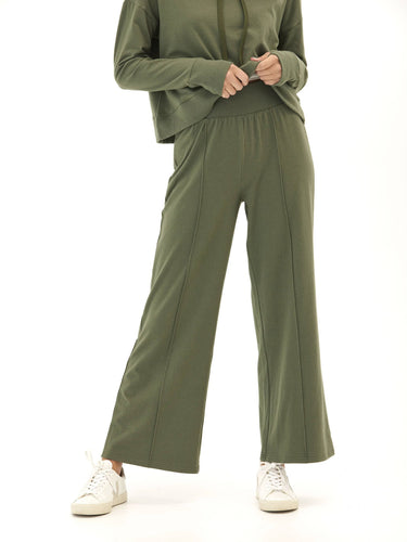 Shiloh Cozy Fleece Rib Mix Wide Leg Pant Womens Bottoms Sweatpants Threads 4 Thought