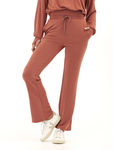 Nicolle Feather Fleece Flare Hem Pant Womens Bottoms Sweatpants Threads 4 Thought