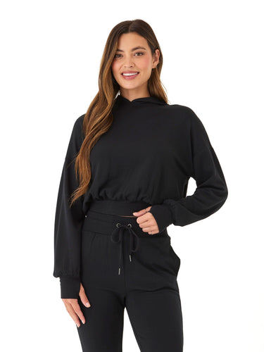 Wenda Feather Fleece Pullover Hoodie Womens Outerwear Sweatshirt Threads 4 Thought