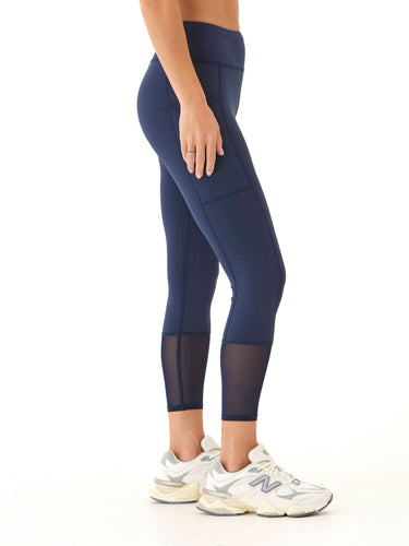 Katalina High Rise Performance Mesh Panel 7/8 Legging Womens Bottoms Leggings Threads 4 Thought 