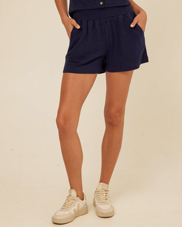 Gwyneth Smocked Jersey Short Threads 4 Thought 