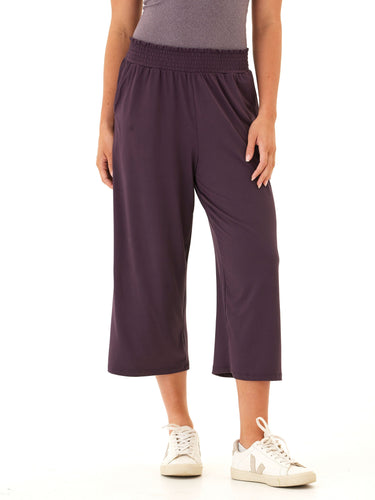 Giselle Luxe Jersey Wide Leg Capri Pant Womens Bottoms Pants Threads 4 Thought