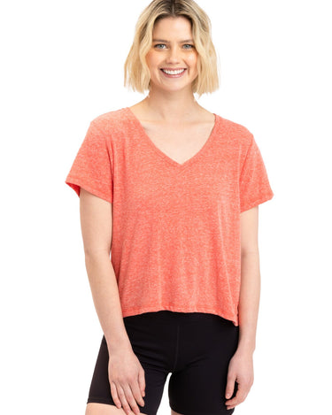 Ada Triblend V-Neck Tee Womens Tops Short Threads 4 Thought 