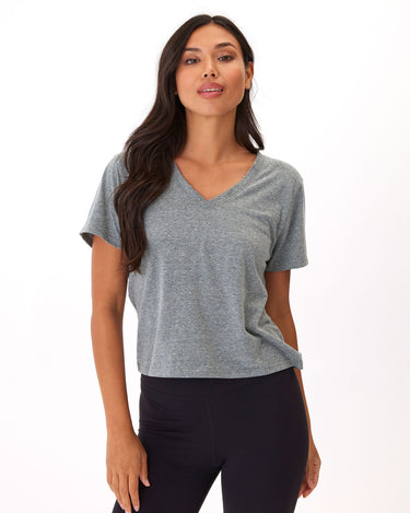 Ada Triblend V-Neck Tee Womens Tops Short Threads 4 Thought 