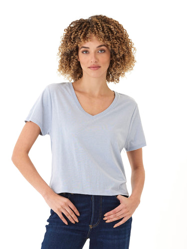 Ada Triblend V-Neck Tee Womens Tops Short Tee Threads 4 Thought