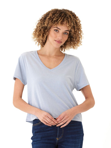 Ada Triblend V-Neck Tee Womens Tops Short Tee Threads 4 Thought