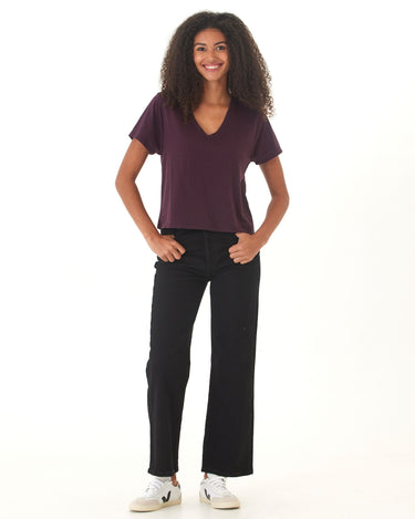 Ada Triblend V-Neck Tee Womens Tops Short Tee Threads 4 Thought 