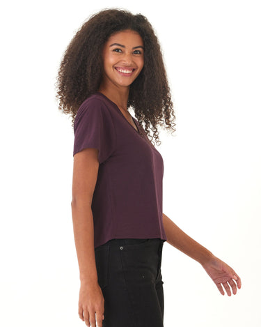 Ada Triblend V-Neck Tee Womens Tops Short Tee Threads 4 Thought 