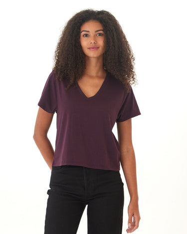 Ada Triblend V-Neck Tee Womens Tops Short Tee Threads 4 Thought 