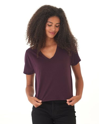 Ada Triblend V-Neck Tee Womens Tops Short Tee Threads 4 Thought 