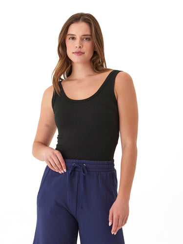 Mirabel Luxe Jersey Fitted Crop Tank Womens Tops Tanks Threads 4 Thought