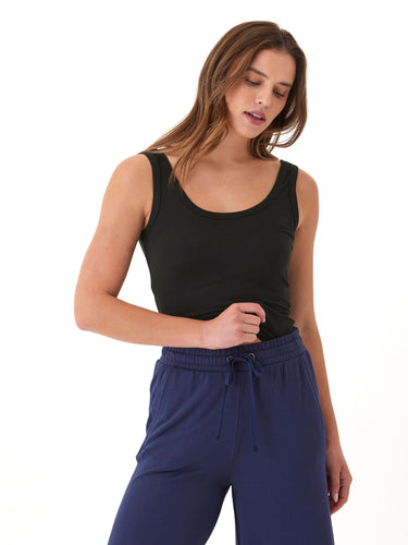 Mirabel Luxe Jersey Fitted Crop Tank Womens Tops Tanks Threads 4 Thought