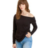 Leoni Feather Rib Long Sleeve Womens Tops Long Threads 4 Thought 