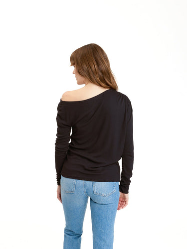 Leoni Feather Rib Long Sleeve Womens Tops Long Threads 4 Thought