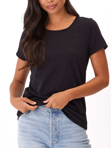 Odette Classic Jersey Crew Tee Womens Tops Short Threads 4 Thought