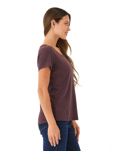 Odette Classic Jersey Crew Tee Womens Tops Short Threads 4 Thought