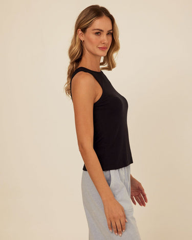 Bailey Feather Rib High Neck Tank Womens Tops Tanks Threads 4 Thought 