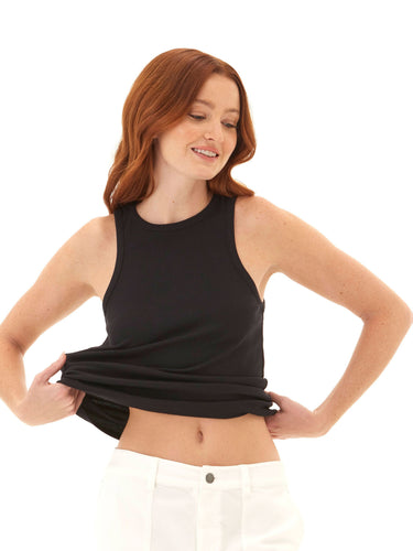 Bailey Feather Rib High Neck Tank Womens Tops Tanks Threads 4 Thought