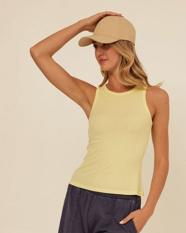 Bailey Feather Rib High Neck Tank Womens Tops Tanks Threads 4 Thought 